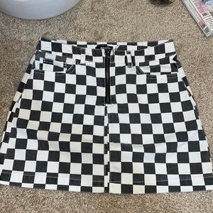 BDG checkered skirt